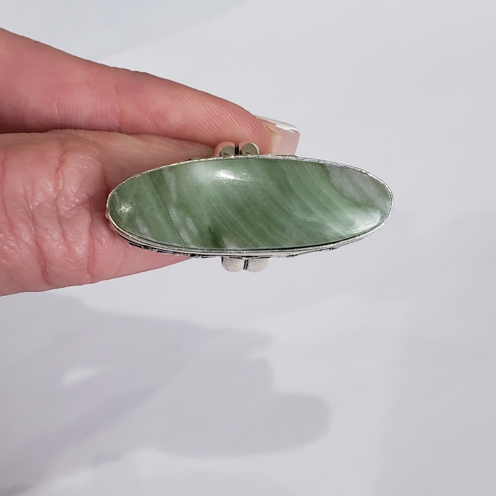 Vasonite Gemstone, 925 Silver Ring - image 4